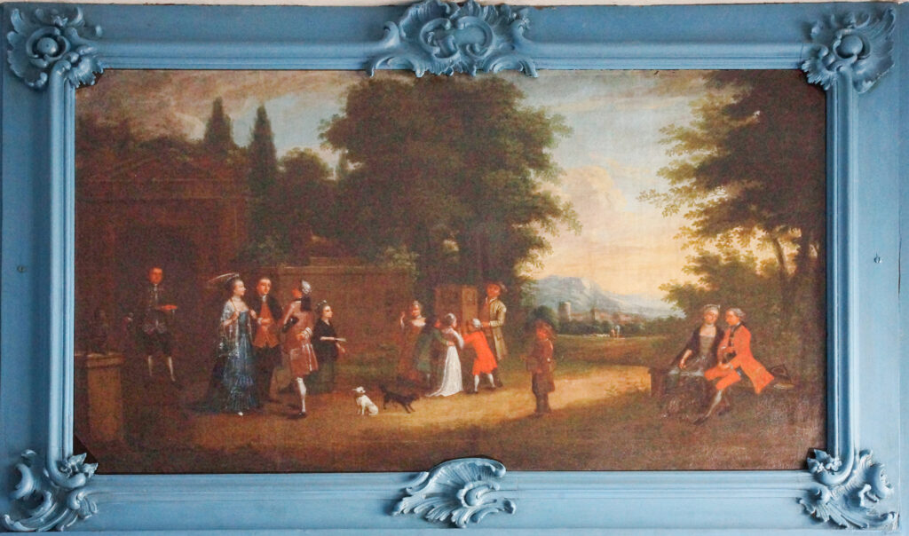 Guckkasten-Gemälde in den Falkenhausen-Zimmern im Museum Retti Palais Ansbach