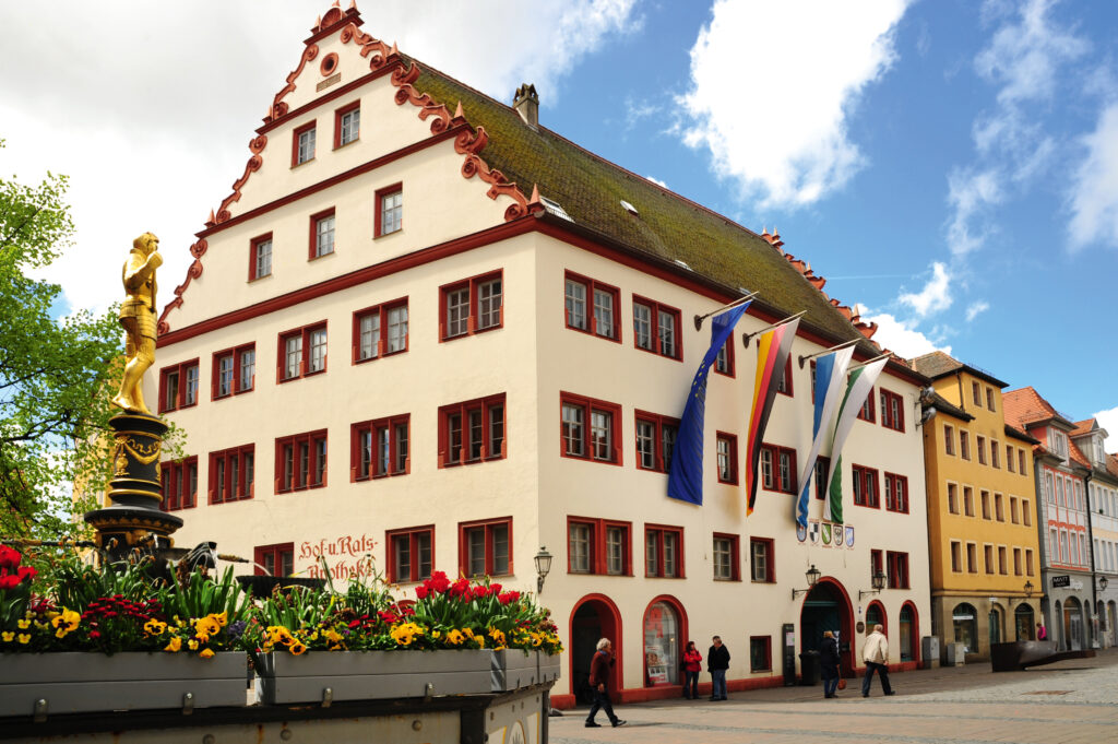 Rathaus von Ansbach in der historischen Altstadt