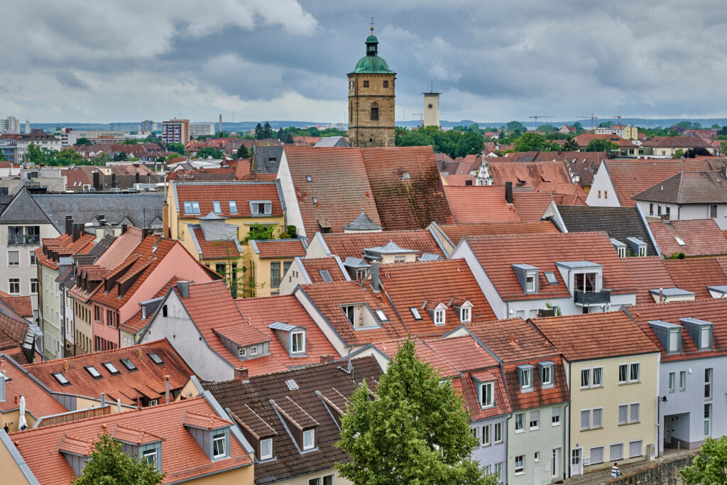 Blick auf Schweinfurt
