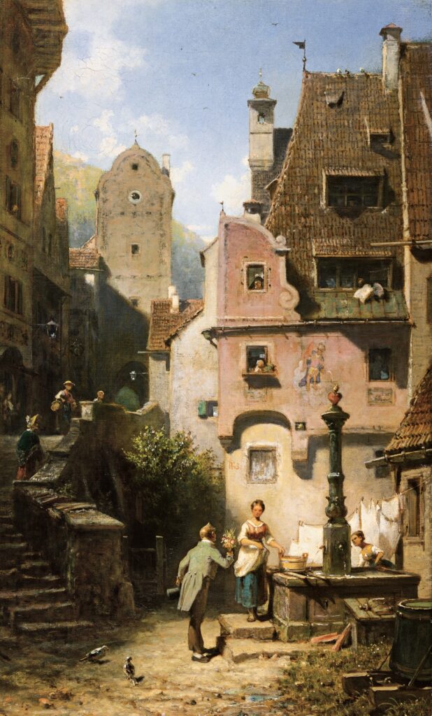 Carl Spitzwegs Gemälde „Der ewige Hochzeiter“ im Museum Georg Schäfer Schweinfurt