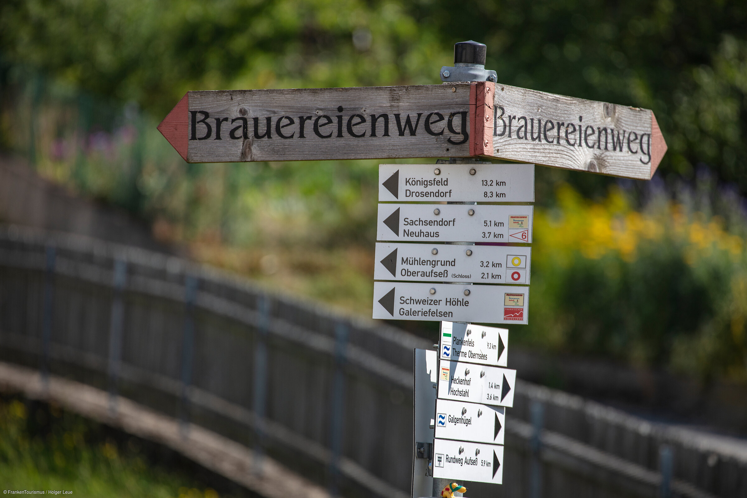 Wanderschild - Brauereienweg (Aufseß, Fränkische Schweiz) Wanderschild - Brauereienweg (Aufseß, Fränkische Schweiz)