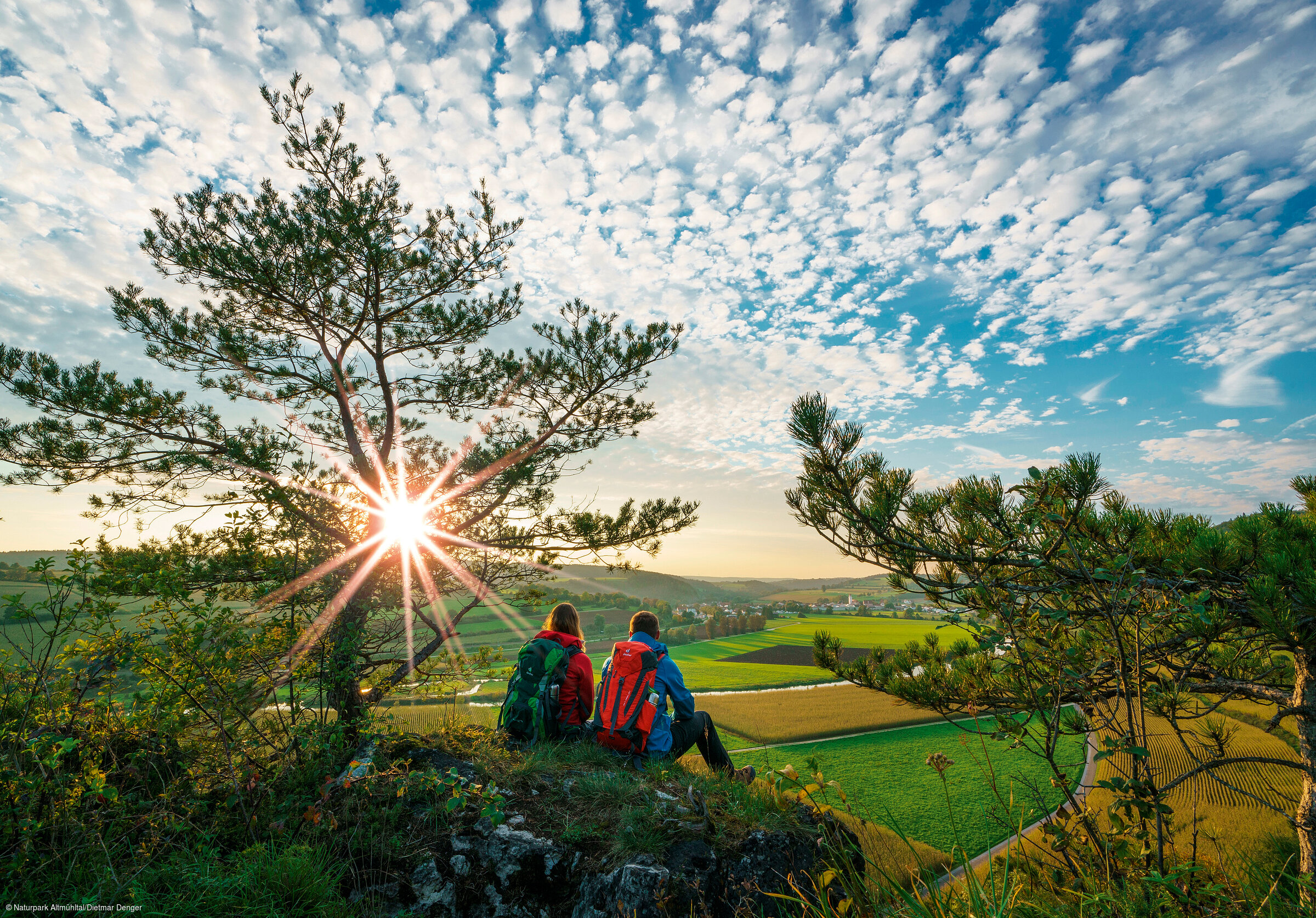 Sonnenuntergang auf den Burgsteinfelsen (Naturpark Altmühltal)