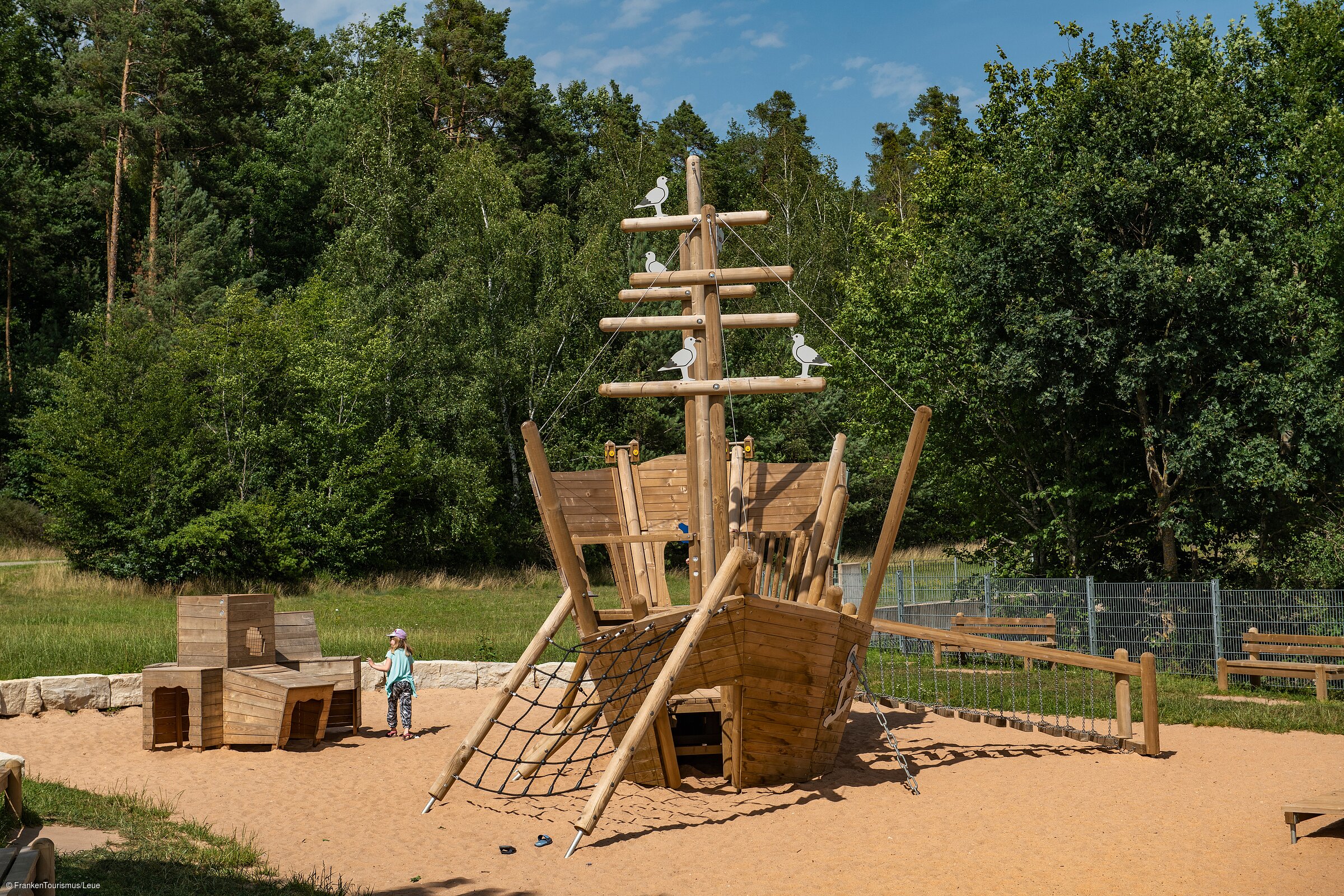 Kinder-Spielplatz am Seezentrum Allmannsdorf am Großen Brombachsee (Fränkisches Seenland)