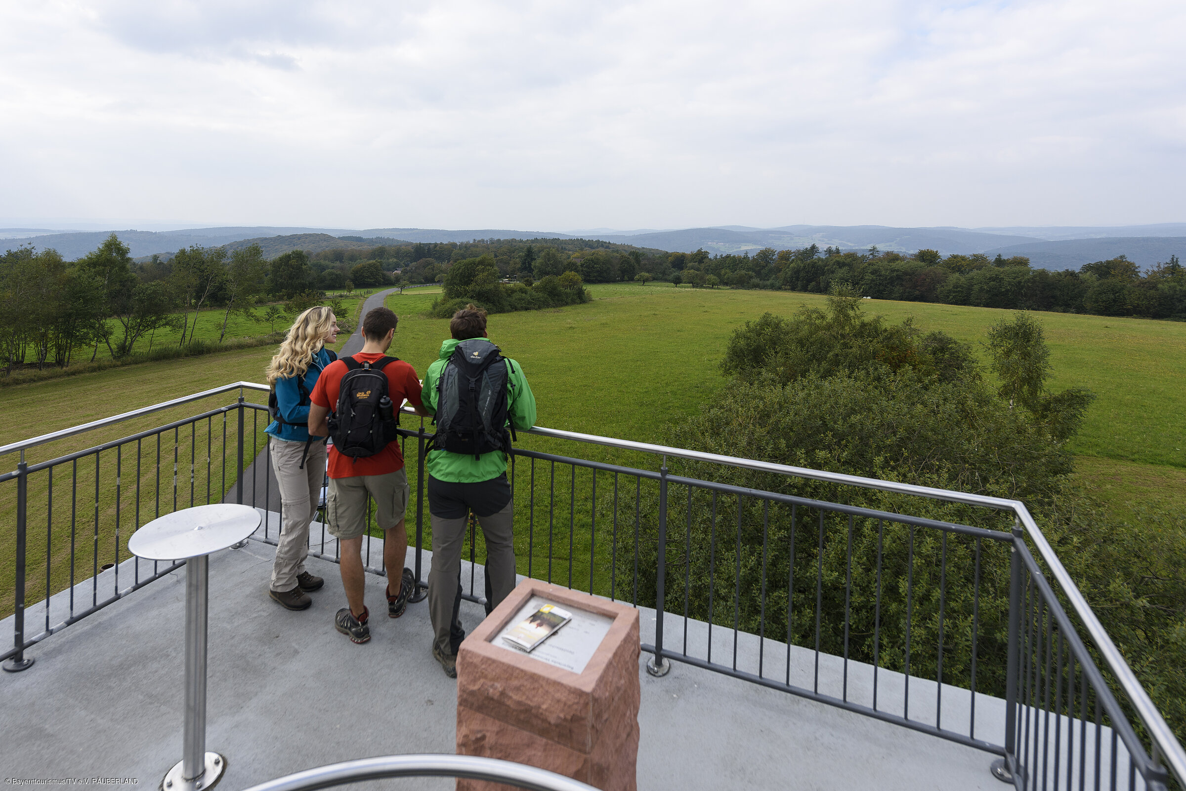 Blick vom Ludwig-Keller-Turm (bei Dammbach, Spessart-Mainland)