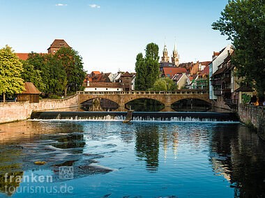 Pegnitz Nürnberg mit Maxbrücke (Nürnberg/Städteregion Nürnberg)