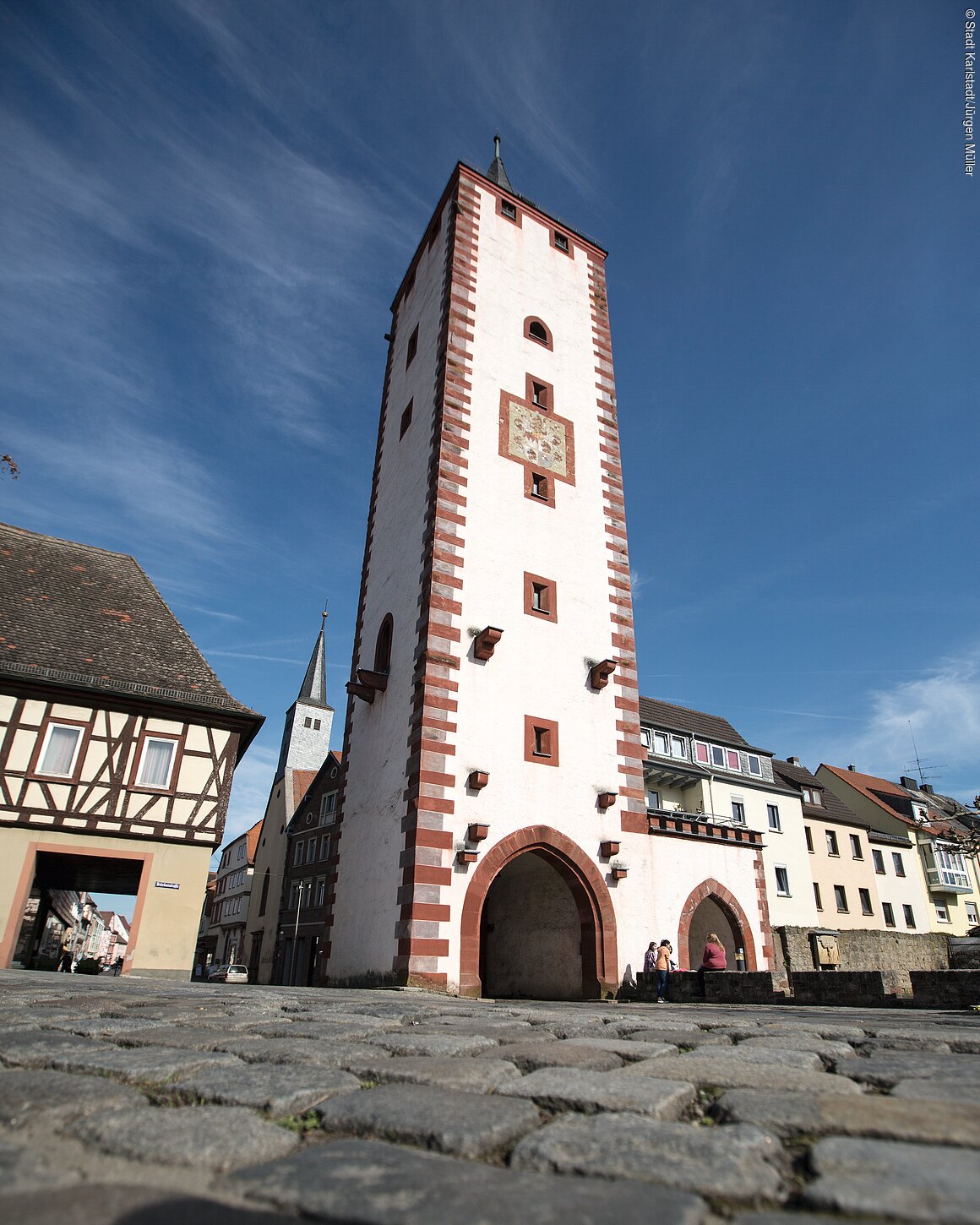 Der obere Torturm (Karlstadt, Fränkisches Weinland)