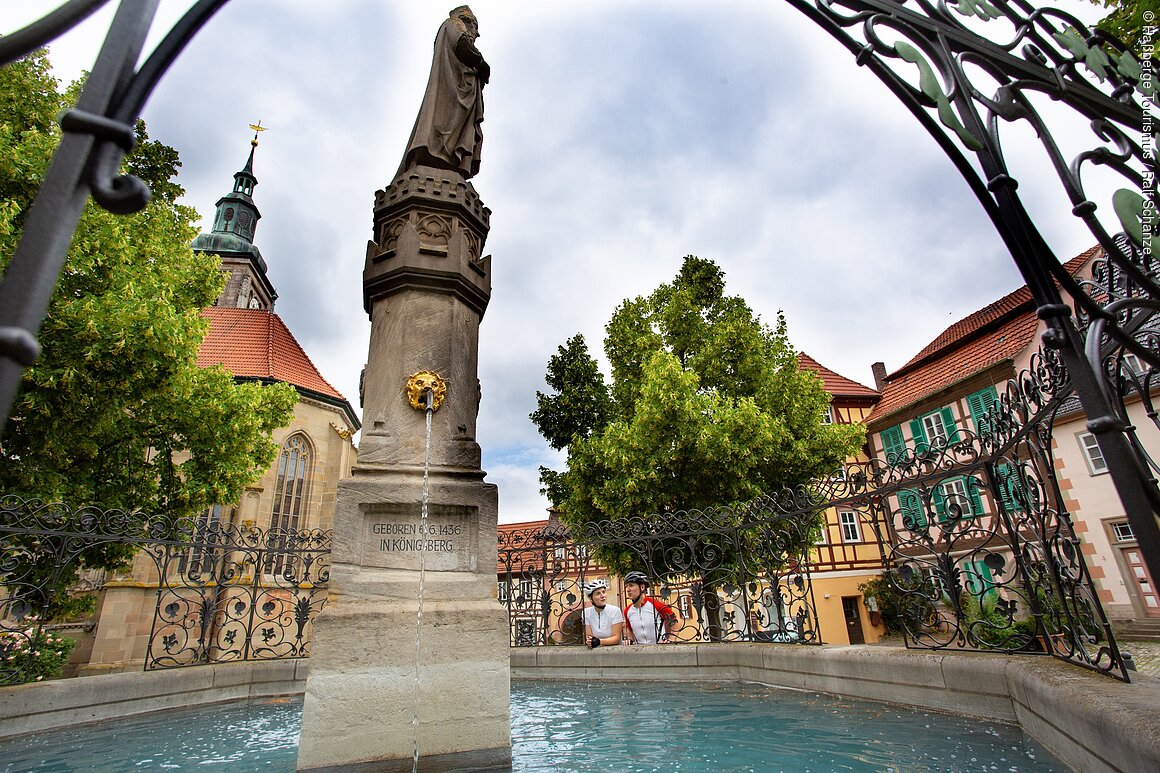 Haßberge, Regiomontanusbrunnen in Königsberg i.Bay.