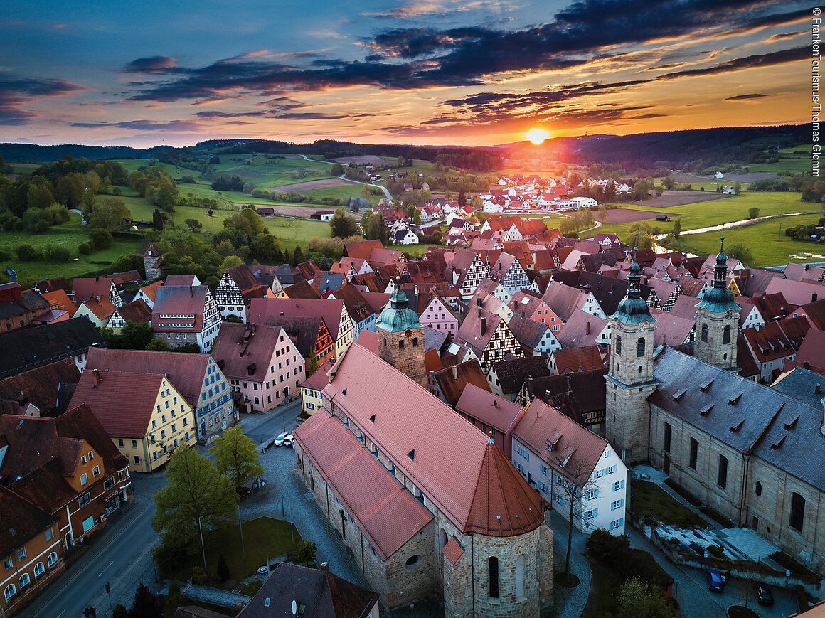 Fränkisches Seenland, Blick über Spalt Stadtimpression