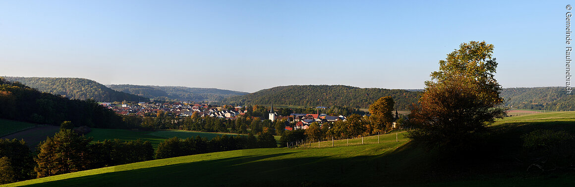 Blick auf Untersteinbach (Rauhenebrach, Steigerwald)