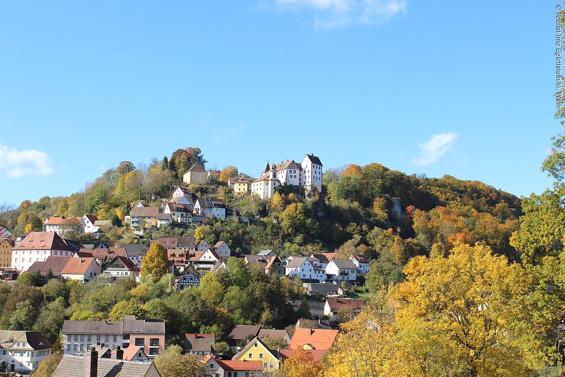 Blick auf die Burg (Egloffstein, Fränkische Schweiz)