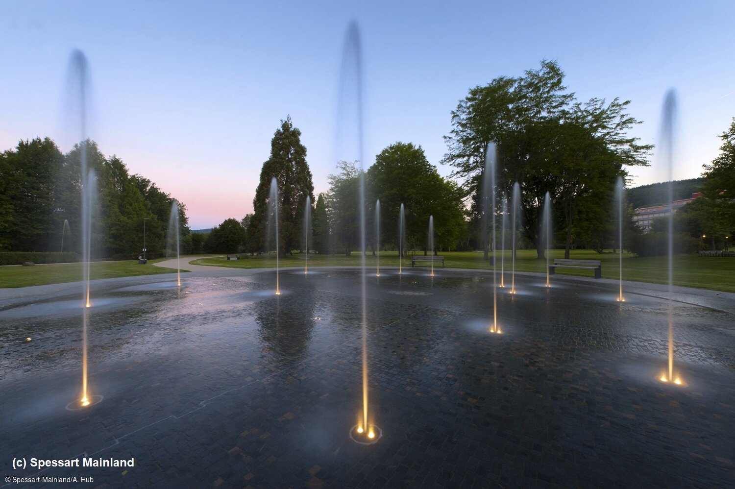 Kurpark-Fontänengarten (Bad Soden-Salmünster, Spessart-Mainland) Kurpark-Fontänengarten (Bad Soden-Salmünster, Spessart-Mainland)