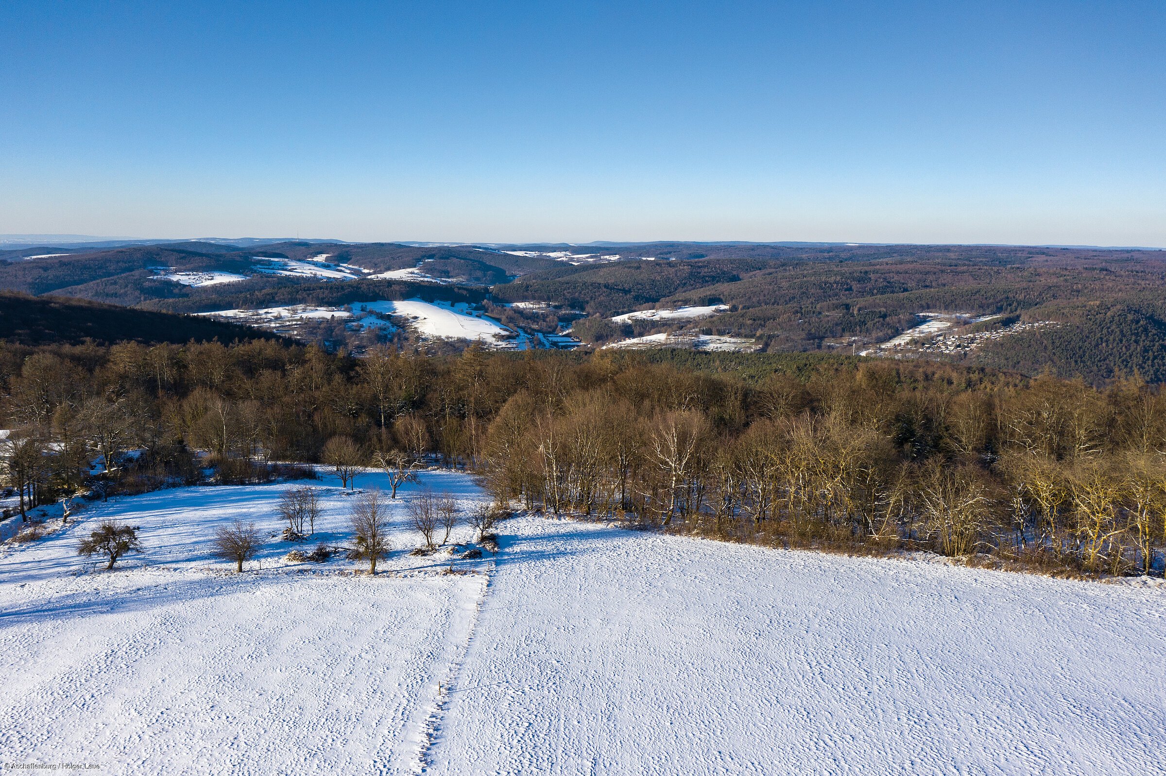 Spessartblick Schneelandschaft (Spessart-Mainland) Spessartblick Schneelandschaft (Spessart-Mainland)