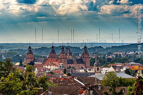 Schloss Johannisburg Skyline Frankfurt (Aschaffenburg, Spessart-Mainland)