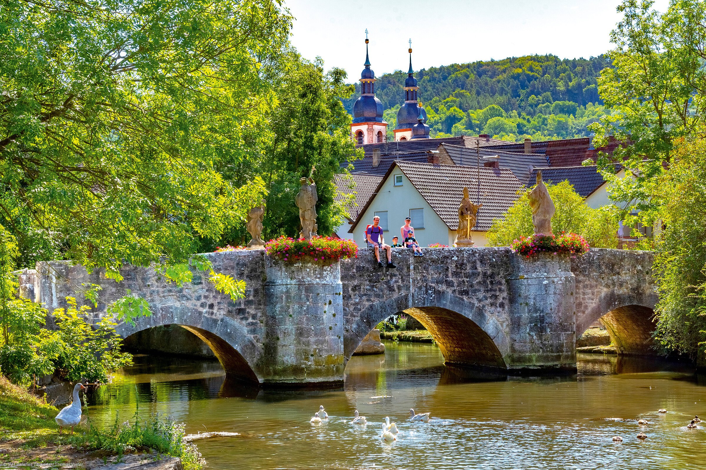 Grünbachbrücke (Lauda-Königshofen, Liebliches Taubertal) Grünbachbrücke (Lauda-Königshofen, Liebliches Taubertal)