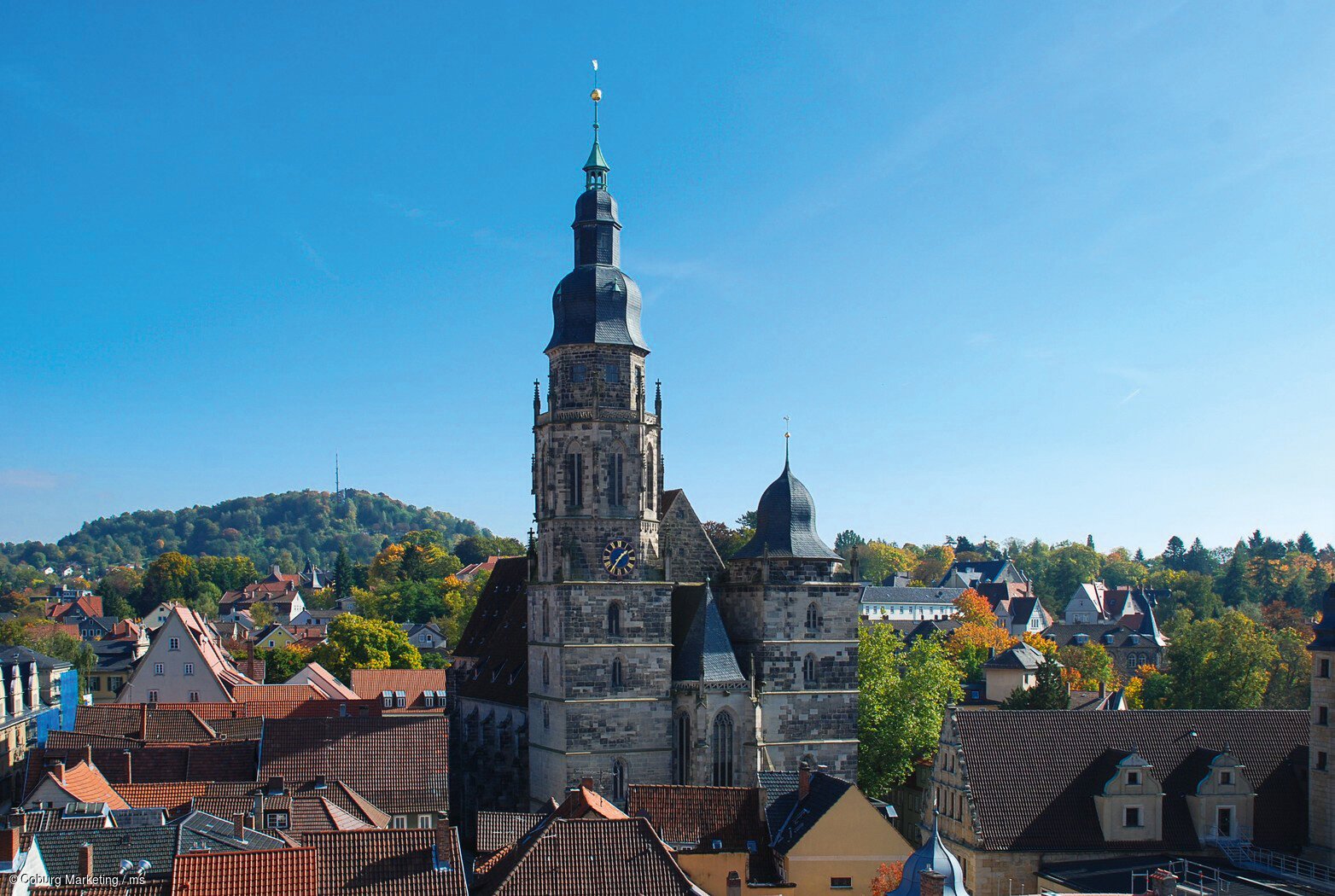 Blick vom Rathausturm (Coburg, Coburg-Rennsteig)