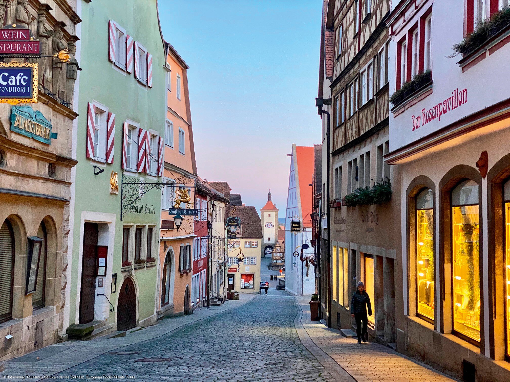 Schmiedsgasse in Rothenburg (Rothenburg o.d. Tauber, Romantisches Franken)