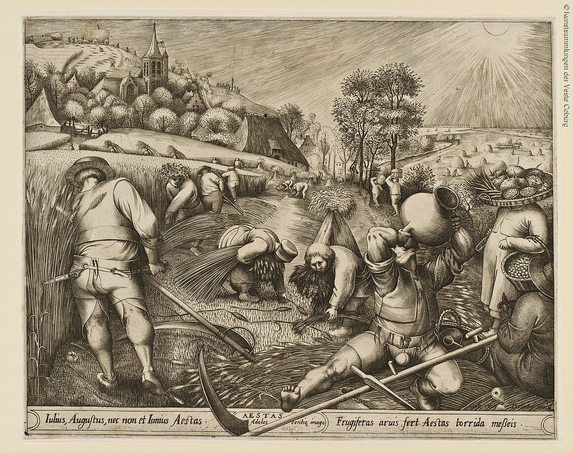 Pieter van der Heyden nach Pieter Bruegel d. Ä., Der Sommer, aus: Die vier Jahreszeiten, 1570.