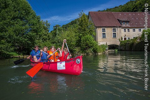 Kanadierfahren auf der Pegnitz (Nürnberger Land)