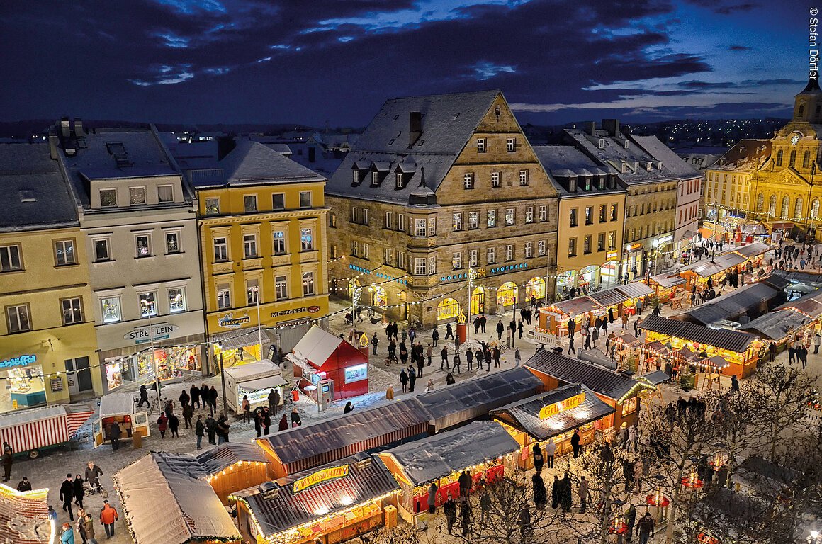 Auf dem Christkindlesmarkt (Bayreuth, Fichtelgebirge)