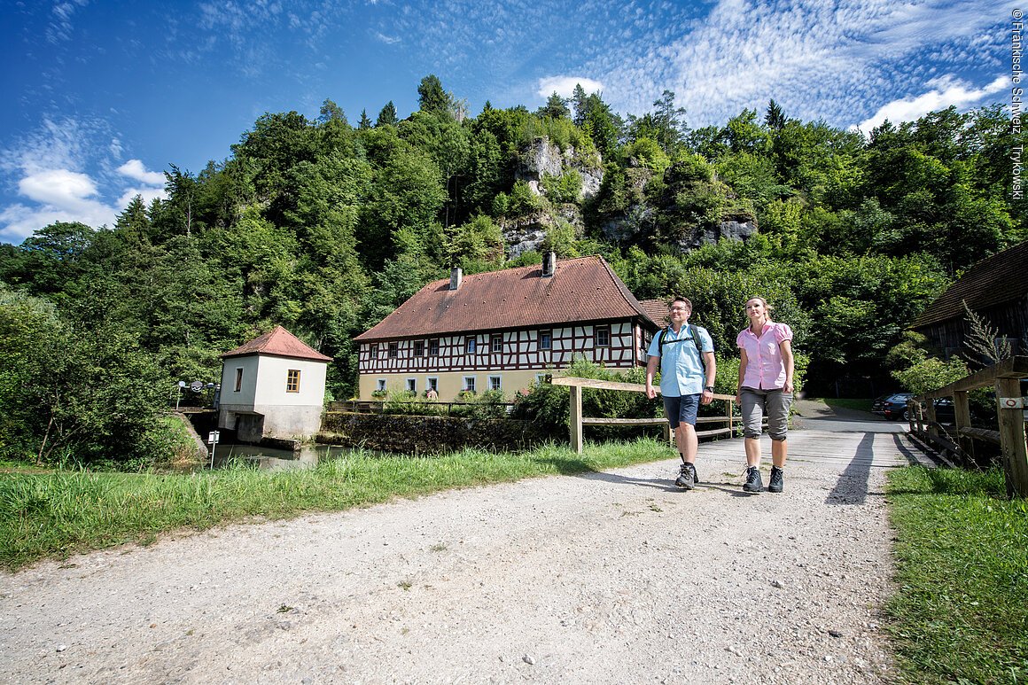 Wanderung an der Rabenecker Mühle (Waischenfeld, Fränkische Schweiz)