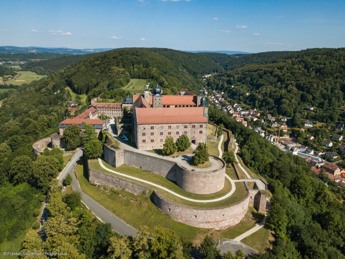 Die Plassenburg in Kulmbach (Kulmbach, Frankenwald)