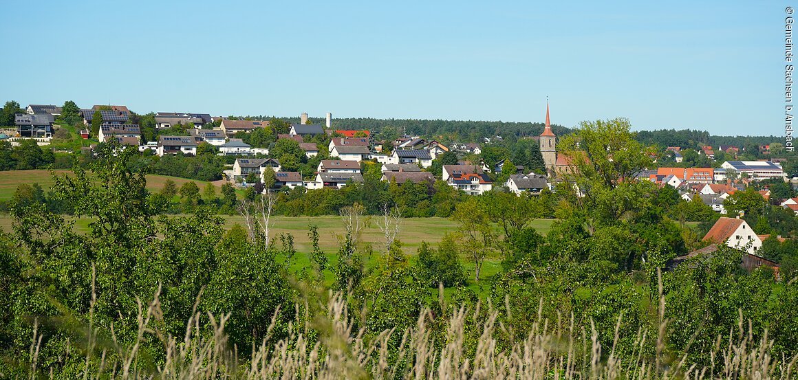 Ortsansicht (Sachsen b.Ansbach, Romantisches Franken)