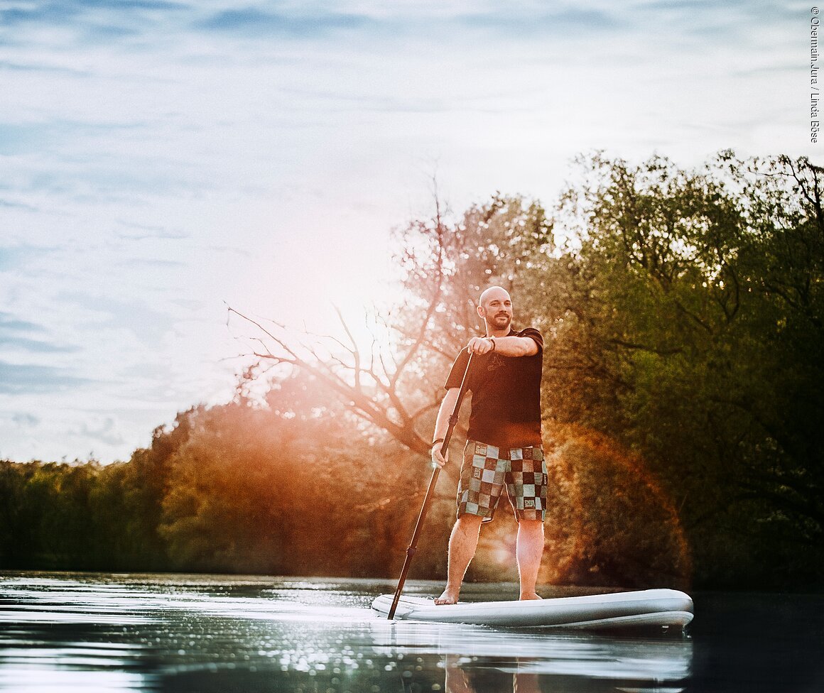 Stand-up-Paddling auf dem Main (Obermain.Jura)