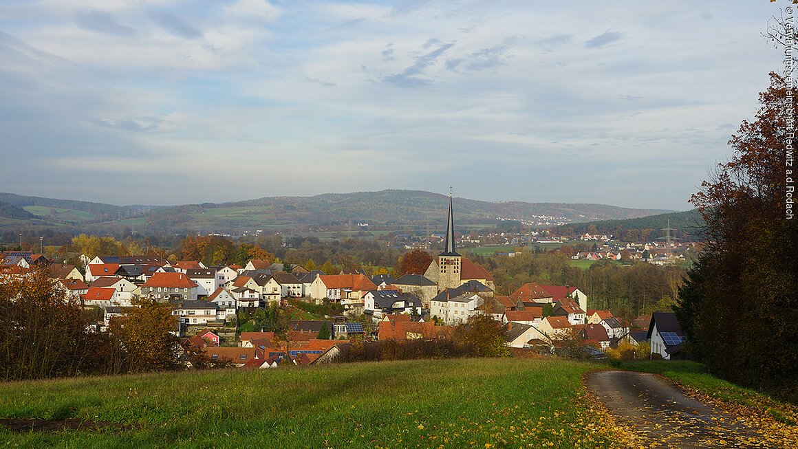 Blick auf Marktgraitz (Obermain.Jura)