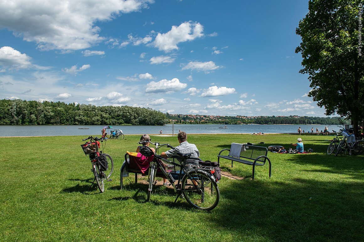 Erholung und Radel-Rast am kleinen Brombachsee (Fränkisches Seenland)