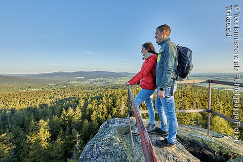 Blick über das Fichtelgebirge