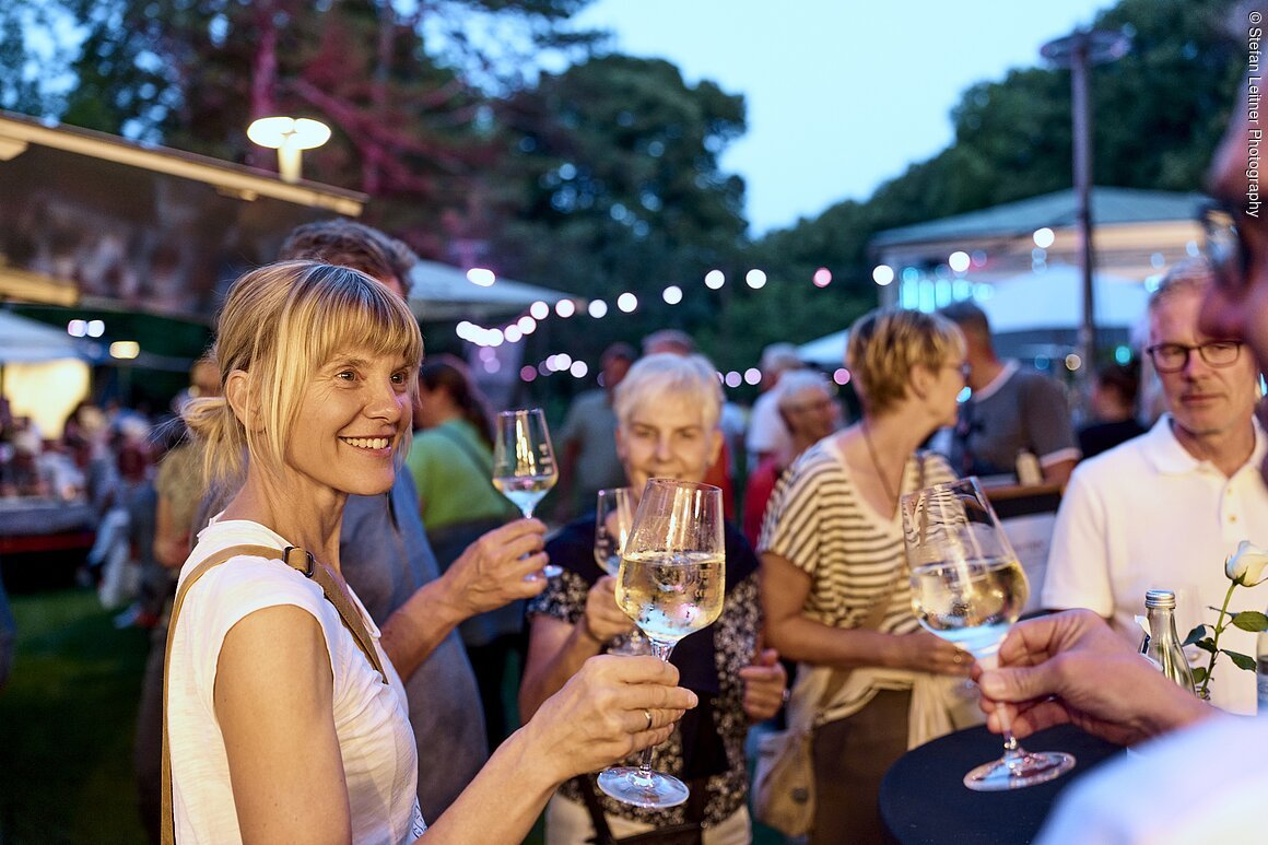 Taubertäler Weindorf in Bad Mergentheim, Taubertal, Baden-Württemberg, Deutschland