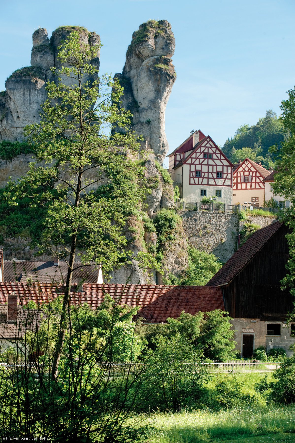 Blick auf das Fränkische Schweiz-Museum (Tüchersfeld, Fränkische Schweiz)