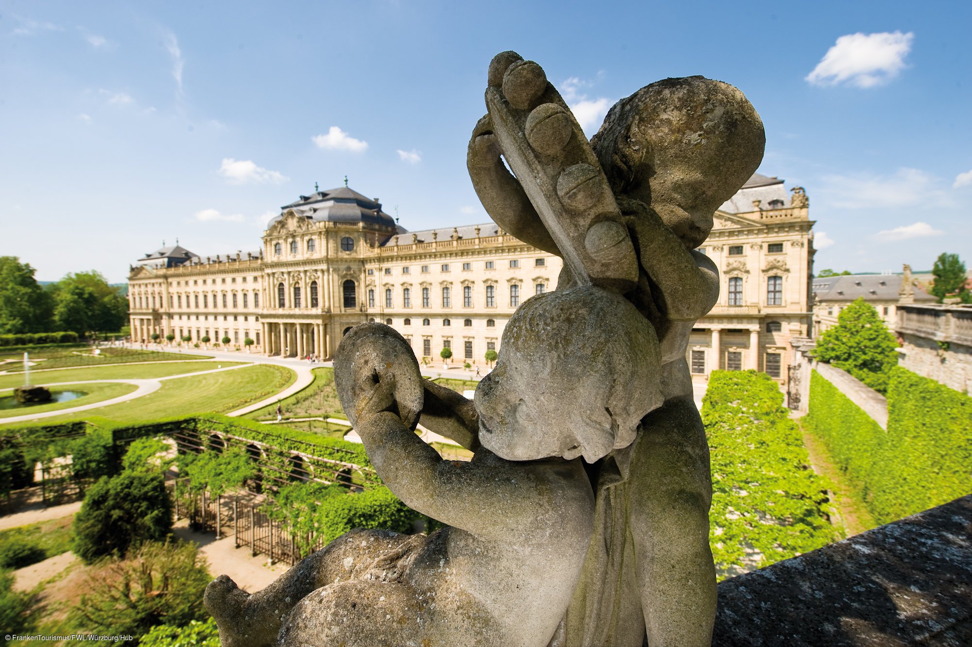 Residenz, Hofgarten mit Putti (Würzburg, Fränkisches Weinland) Residenz, Hofgarten mit Putti (Würzburg, Fränkisches Weinland)