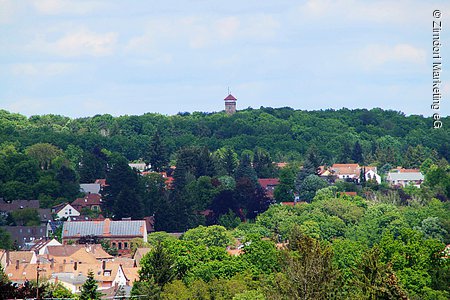 Vestner Turm im Hintergrund (Zirndorf, Romantisches Franken)