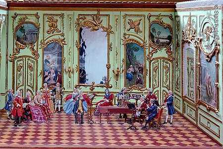 Kulmbach, Zinnfigurenmuseum, Flötenkonzert Friedrich der Große