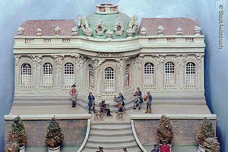 ulmbach, Zinnfigurenmuseum, Friedrich der Große in Sanssouci