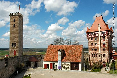 Hofansicht, Burg Abenberg