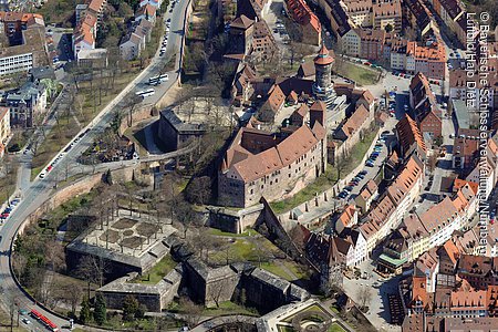 Luftbild Kaiserburg (Nürnberg, Städteregion Nürnberg)