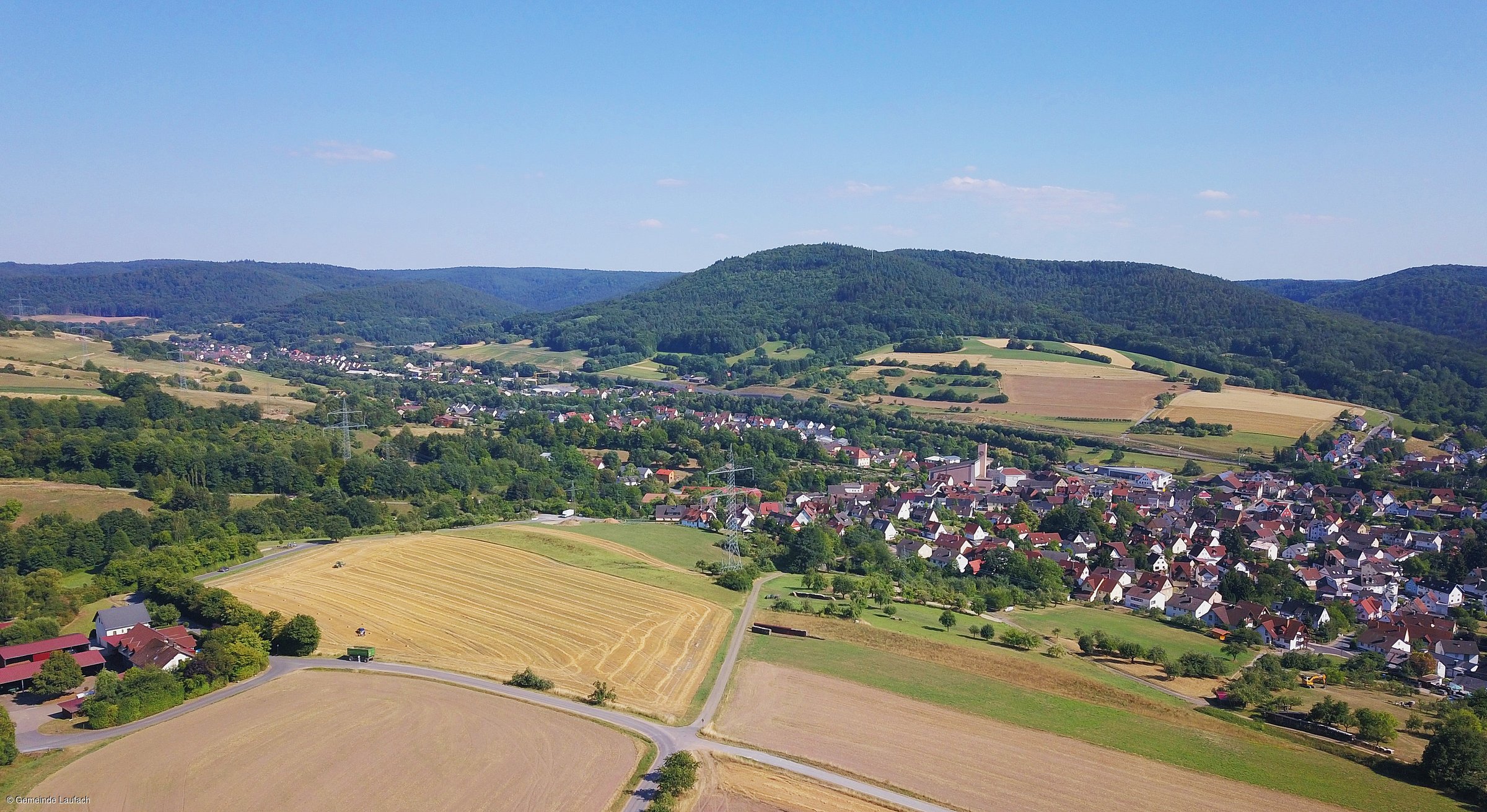 Blick auf Laufach (Spessart-Mainland)