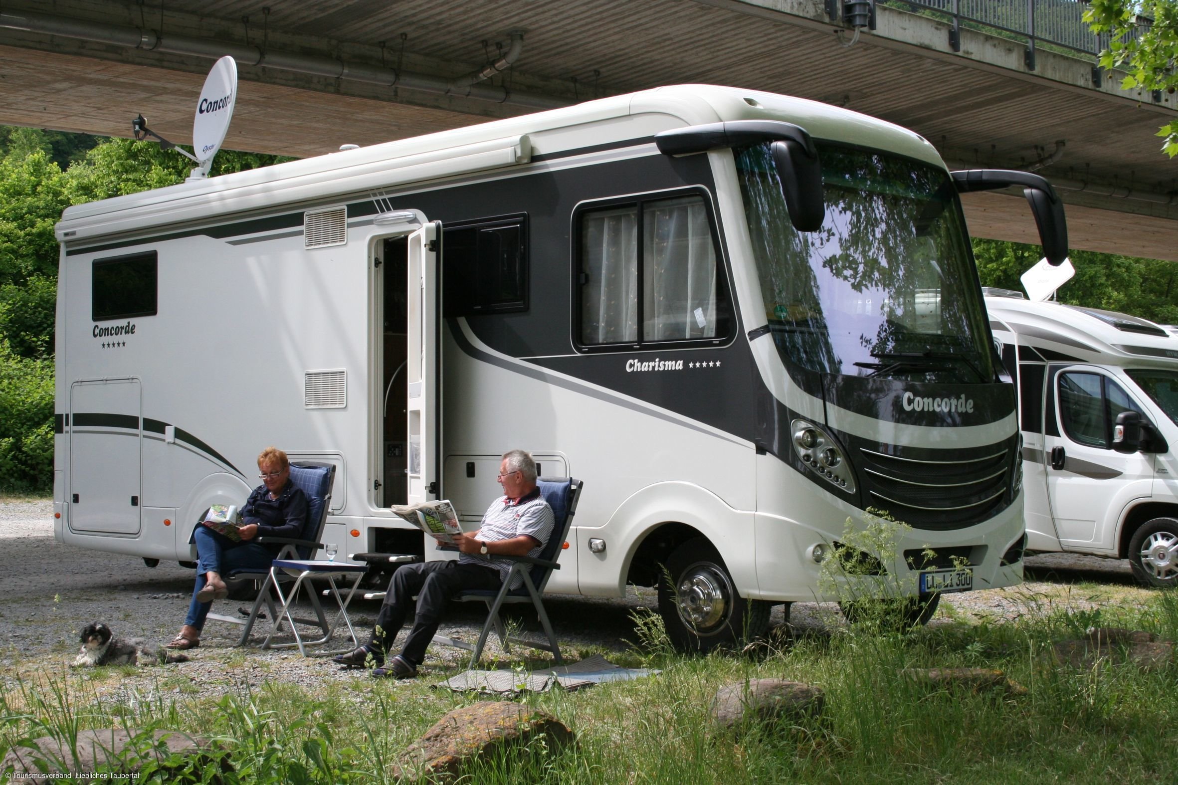 Wohnmobilstellplatz an der Taubermündung in Wertheim