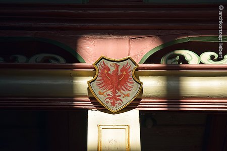 Brandenburger Adler an der Laurentiuskirche, Roßtal