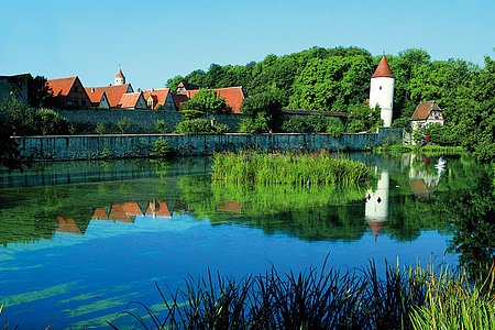 Der Rothenburger Weiher bei Dinkelsbühl