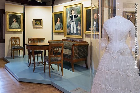 Blick in die Ausstellung Bürgerkultur im Historischen Museum Bamberg