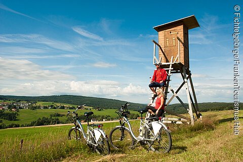 Radlerpause (bei Bischofsgrün, Fichtelgebirge)