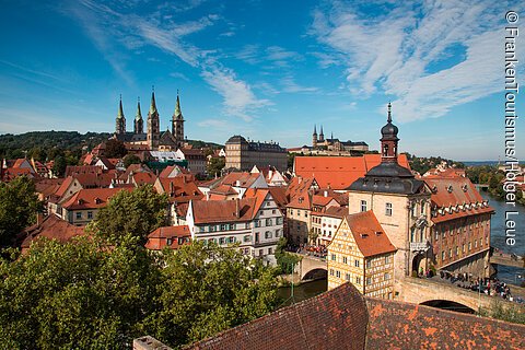 Blick über die Altstadt (Bamberg, Steigerwald)