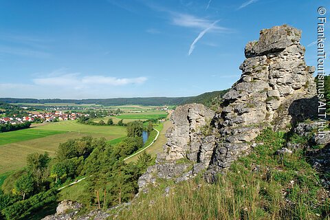 Altmühltal-Radweg (bei Walting-Gungolding, Naturpark Altmühltal)