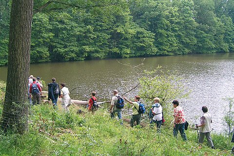 Der Karrachsee im Naturpark Frankenhöhe