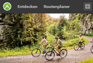 Radtouren durch den Frankenwald mit komoot