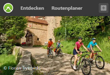 Radtouren durch das Romantische Franken mit komoot