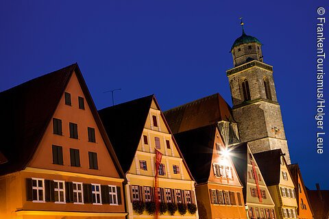 Münster St. Georg/Altstadthäuser (Dinkelsbühl, Romantisches Franken)